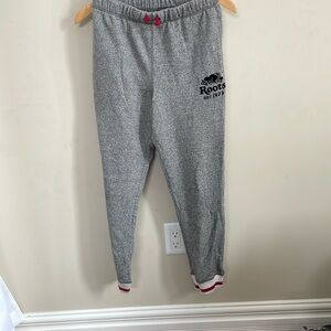 Roots Cabin Series Joggers, size 12 youth, salt and pepper, very good condition